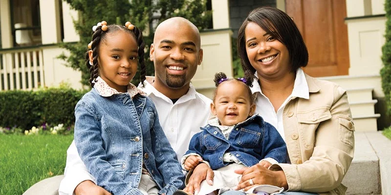 Family On House Steps | COLORTILE of Kennewick | Kennewick, Washington