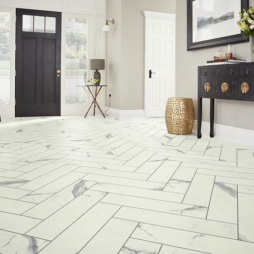 Entry Foyer Luxury Vinyl Tile Herringbone LVT -  COLORTILE of Kennewick in Kennewick, WA
